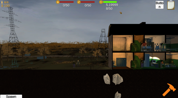  .       Gamedev,  , , ,  , Unity, Fallout shelter, , , , 