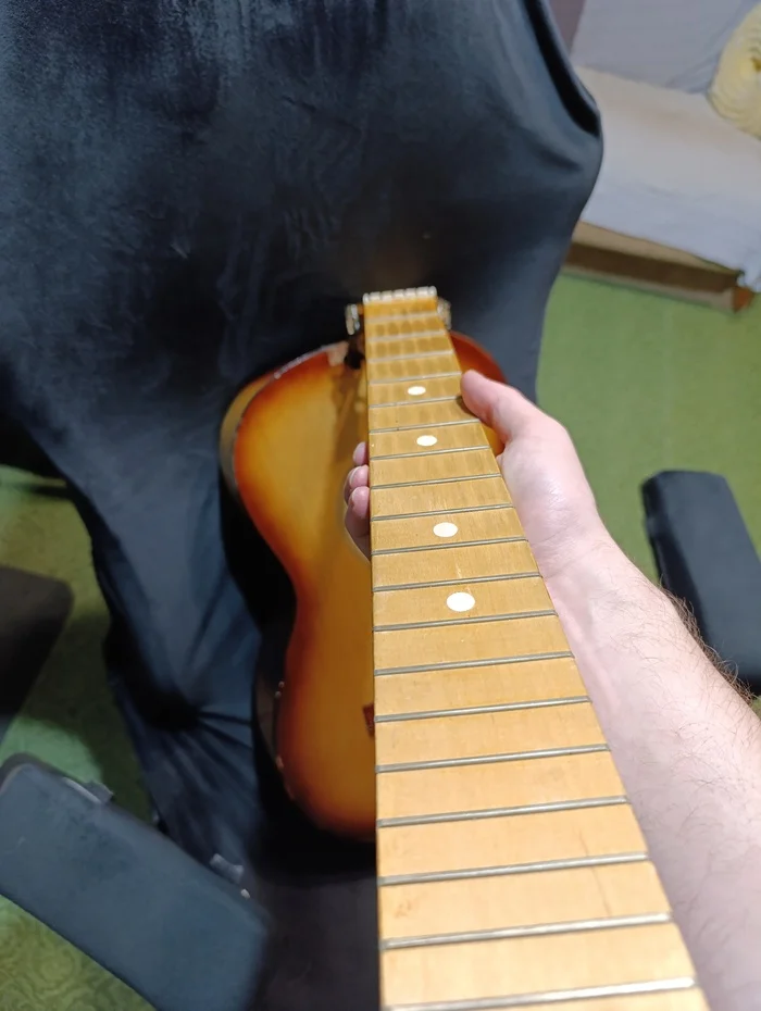 Got a guitar - My, Guitar, Restoration, Longpost