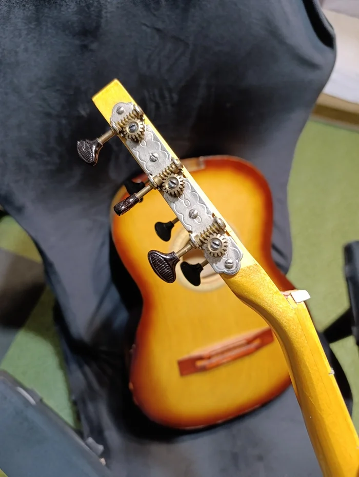 Got a guitar - My, Guitar, Restoration, Longpost