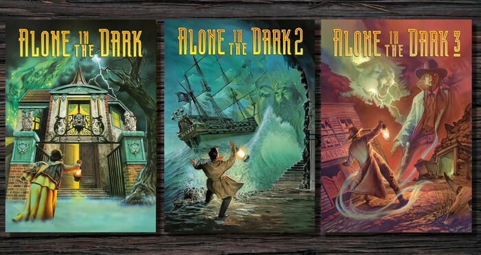  Alone in the Dark   ( ) -, -,   DOS, Carter54, Alone in the Dark,  , , Telegram (), 