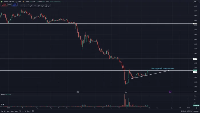 Segezha in a triangle - My, Stock exchange, Stock market, Trading, Investments, Stock