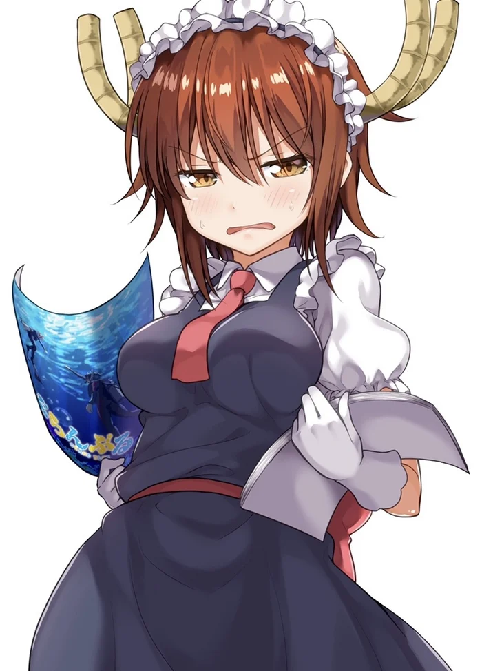 Kotegawa Toru - Anime, Anime art, Grand Blue, Tooru, Kobayashi-san chi no maidragon, Crossover, Housemaid, Girl with Horns