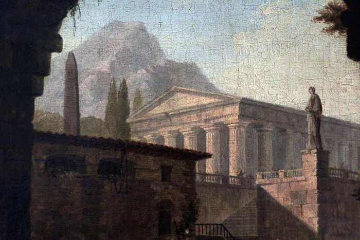 Египетский обелиск на одной из картин