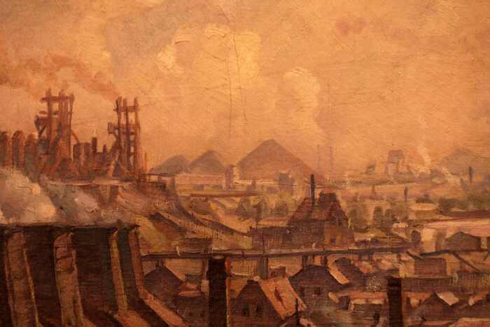 Пирамиды Абусира на картине «Донбасс», К.Ф. Богаевский