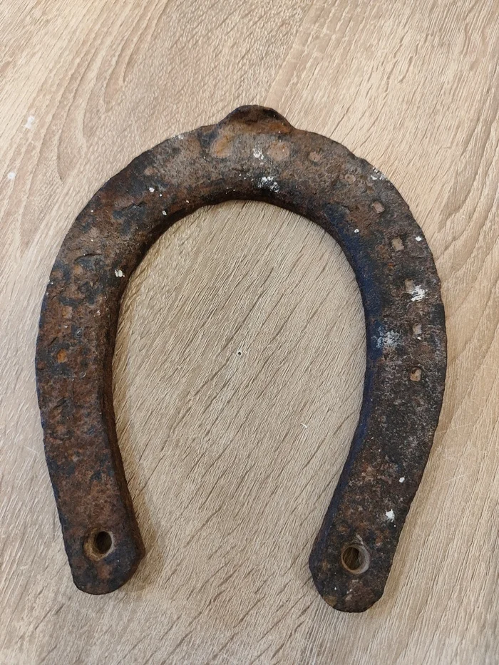 How to clean rust from a horseshoe? - My, Horseshoe, Metalworking, Iron, Gaming Hardware