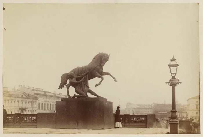 Photographic evidence from the century before last has arrived - My, Saint Petersburg, Bridge, Clay tablet, Longpost