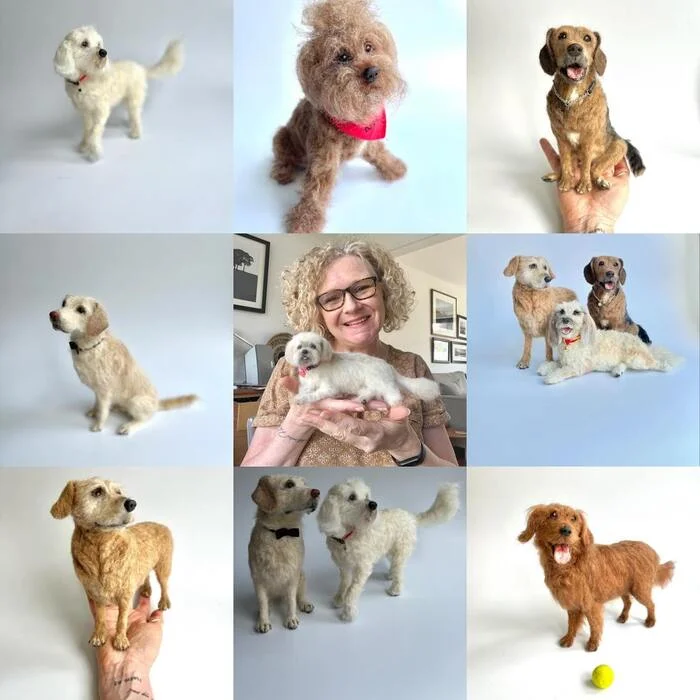 Felt dogs - Vertical video, Handmade, Dry felting, Dog, Video, Longpost