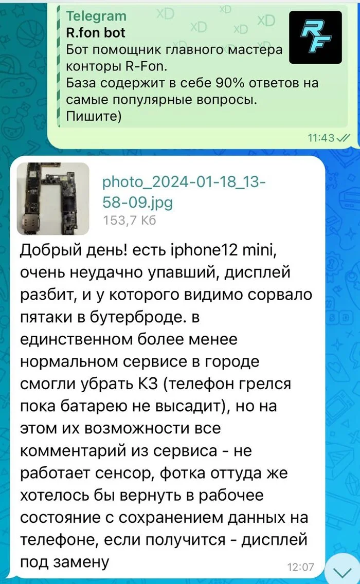 Partial repair of bitten apple iphone 12 mini. Recovery data - My, Moscow, Repair of equipment, Apple, Iphone 12, Soldering, Data recovery, Expensive, Mat, Longpost