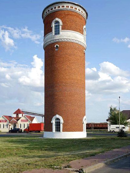 Slutsk, Belarus, 1949 - Water tower, Pumping station, Tower, Legacy, Longpost