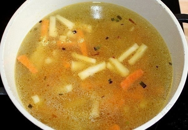 Soup with cheese dumplings - Recipe, Cooking, Ingredients, Serving dishes, Soup, Cheese soup, Dinner, Dinner, Longpost