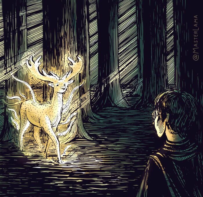 Patronus - My, Art, Drawing, Patronus, Harry Potter