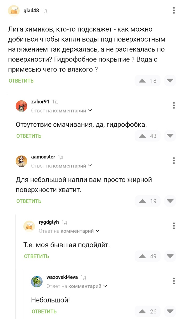 Дискуссии химиков