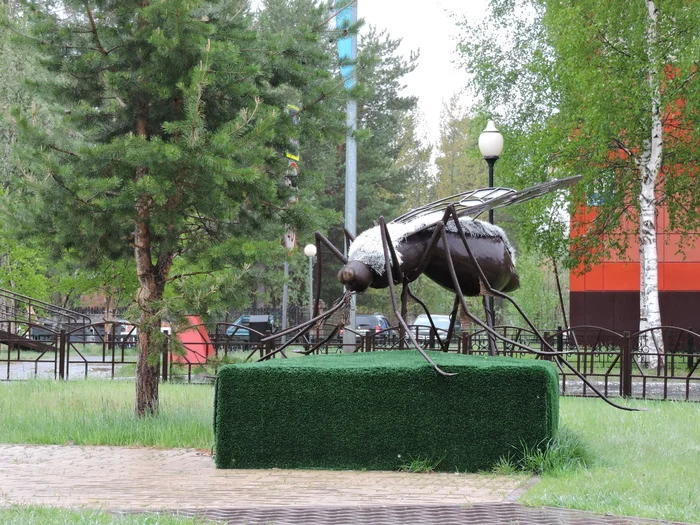 Monument to the mosquito - My, Road trip, Travel across Russia, The photo, Beloyarskiy, KhMAO