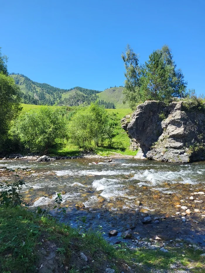 Алтайская парейдолия - Моё, Республика Алтай, Парейдолия, Горная река, Природа, Фотография