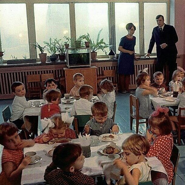 Lunch on schedule - the USSR, Made in USSR, Childhood in the USSR, Youth, Youth, Nostalgia, Kindergarten, Children, 70th, The photo, Telegram (link)