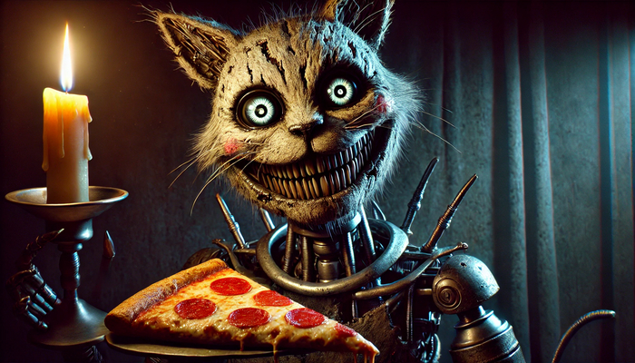 Котик вдохновленный вселенной Five Nights at Freddy's