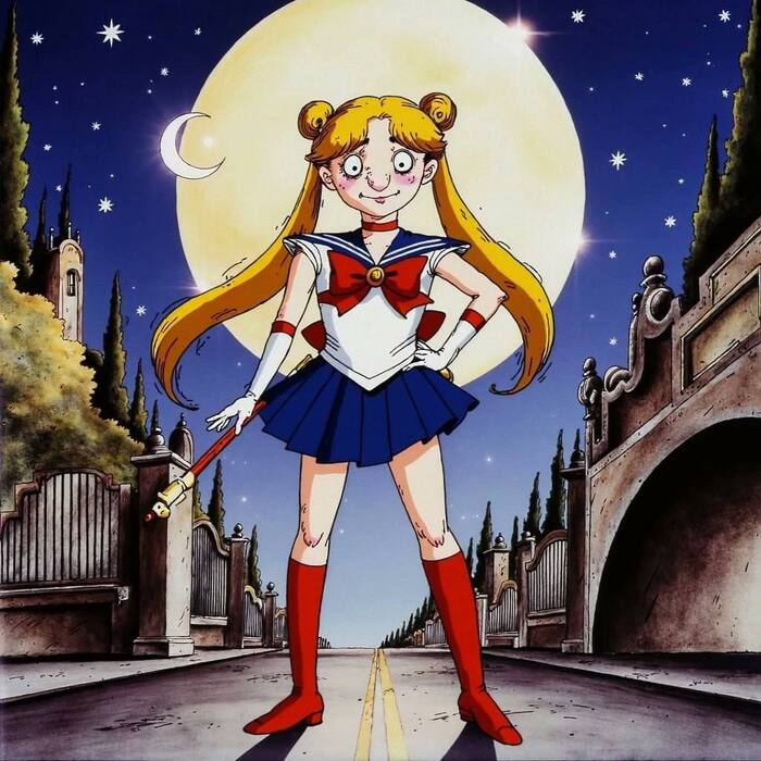 МультиКолобки - Sailor Moon, Братья пилоты, Юмор, Арты нейросетей, Star Wars, Йода, Марио, Гарфилд, Скуби-Ду, Грю, Спанч Боб, Телепузики, Тоторо, Футурама, Бендер (Футурама), Шрек, Росомаха (Люди Икс), Длиннопост