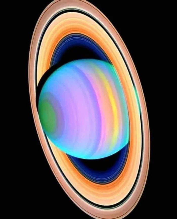 Ultraviolet image of Saturn - Saturn, The photo