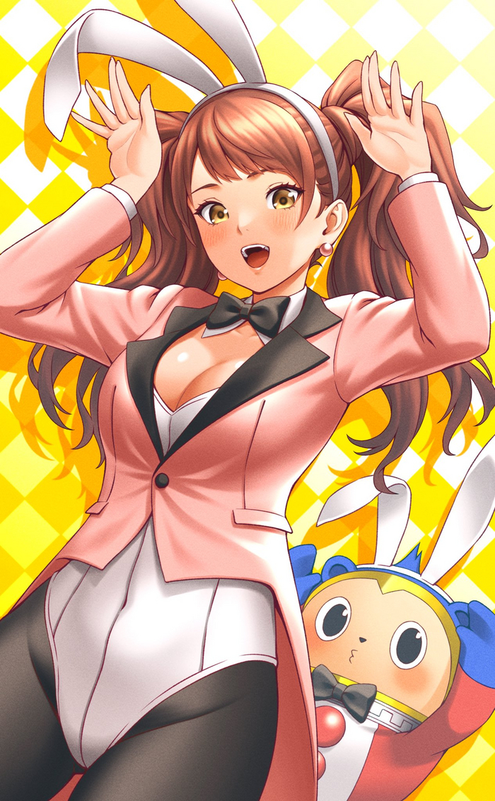  Anime Art, , Persona, , Persona 4, Kujikawa Rise, Bunnysuit