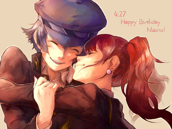   , , Anime Art, Persona, Persona 4, Naoto Shirogane, Kujikawa Rise, Yuri, , Game Art