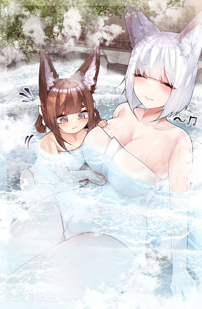    Samip, , , Anime Art, Azur Lane, Amagi, Kaga