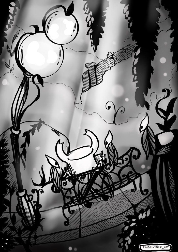 Hollow Knight -     Procreate, , , , Inktober, , Hollow Knight, ,  , , 