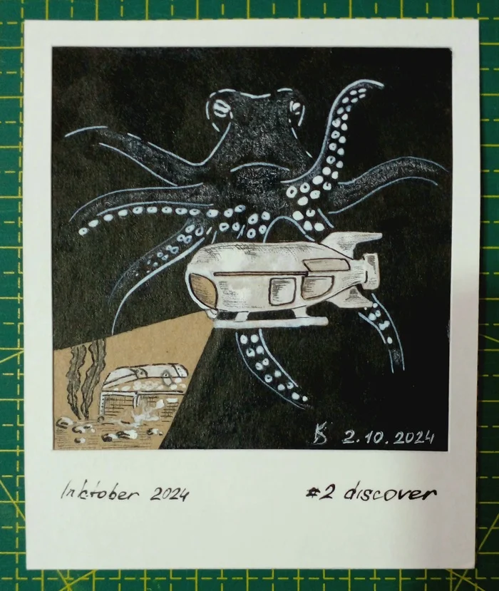 Inktober 2024. Continued - My, Drawing, Inktober, Mascara, Challenge, Longpost