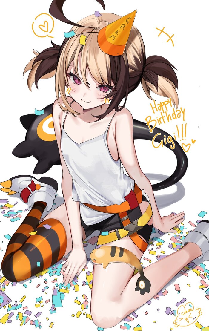 GG , Anime Art, Virtual YouTuber, Hololive, Gigi Murin, Raora Panthera