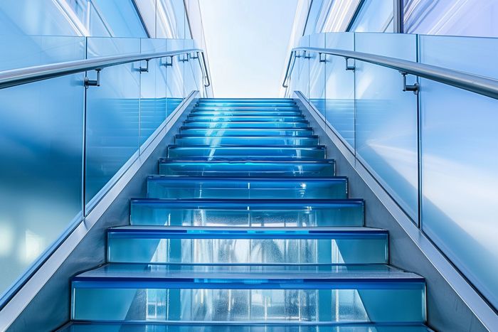 Остекление лестницы: подходящие виды стекла, их плюсы и минусы