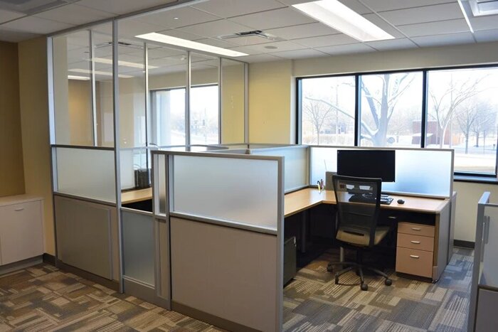 Стеклянные перегородки для офиса: виды, плюсы и минусы