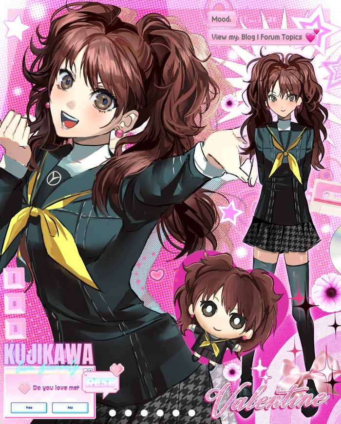  Anime Art, , , Persona, Persona 4, Kujikawa Rise