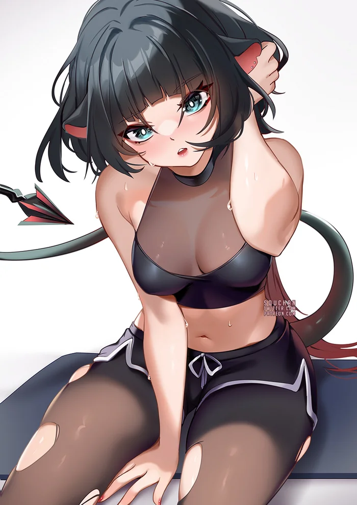 Reply to post Rat - Zenless Zone Zero, Jane Doe (zzz), Art, Girls, Games, Anime art, Anime, SquChan, Animal ears, Tail, Reply to post