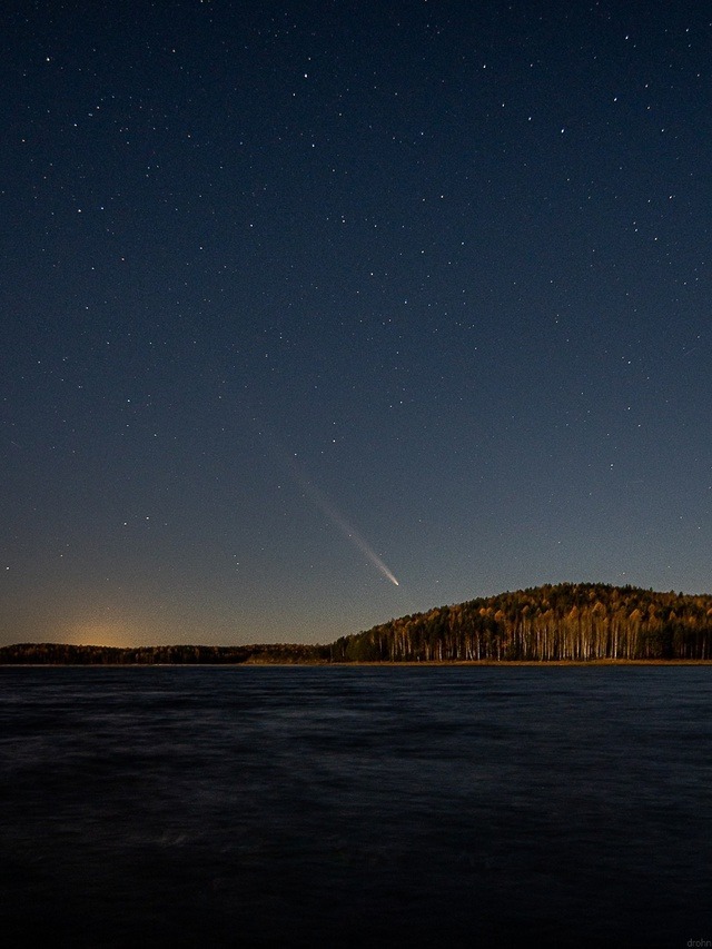 Comet - My, Comet, Kachkanar, Longpost, Astrophoto