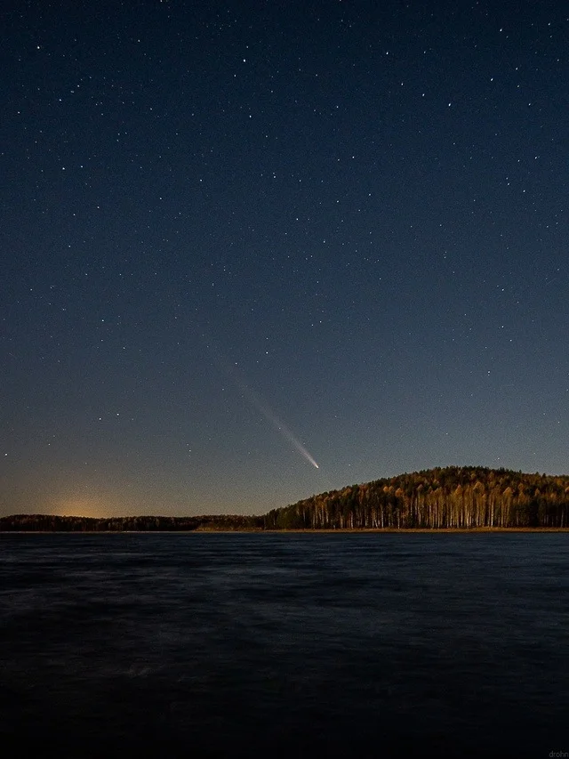 Comet - My, Comet, Kachkanar, Longpost, Astrophoto