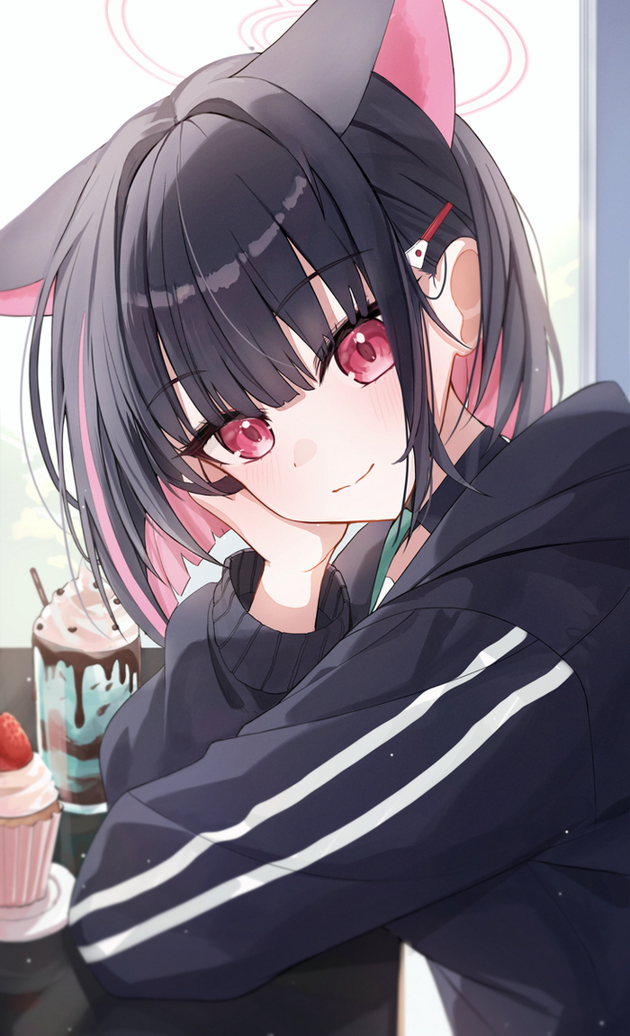 Две милашки смотрят друг на друга