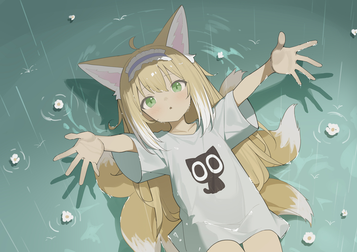 Suzuran Arknights, Suzuran, Anime Art, Animal Ears, Game Art, , 
