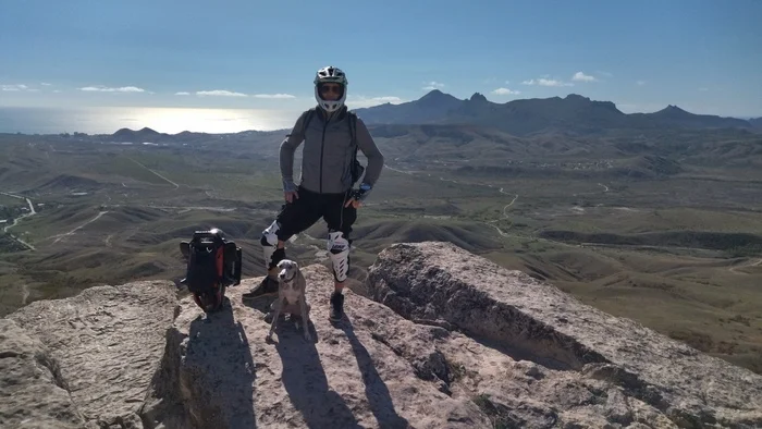 Traveling on a unicycle - Camping, Crimea, Туристы, Unicycle, Hereby, Tourism, Dog, The rocks, The mountains, Video, Youtube, Telegram (link), Longpost