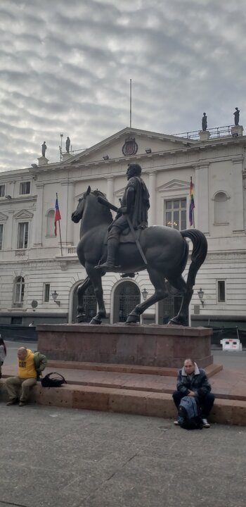 Walking in the city center. Santiago Chile - My, South America, A bike, Travels, Bike trip, Solo travel, Chile, Santiago, Bike ride, Andes, Cyclist, Town, Longpost