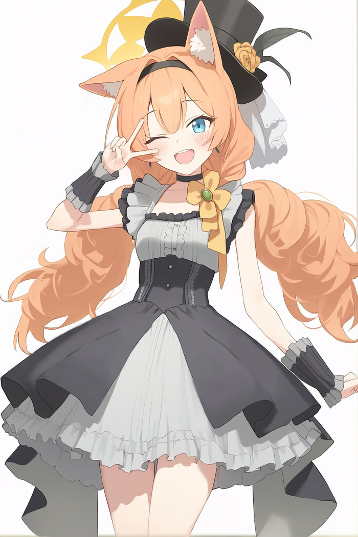      , Anime Art, Blue Archive, Iochi Mari, Animal Ears