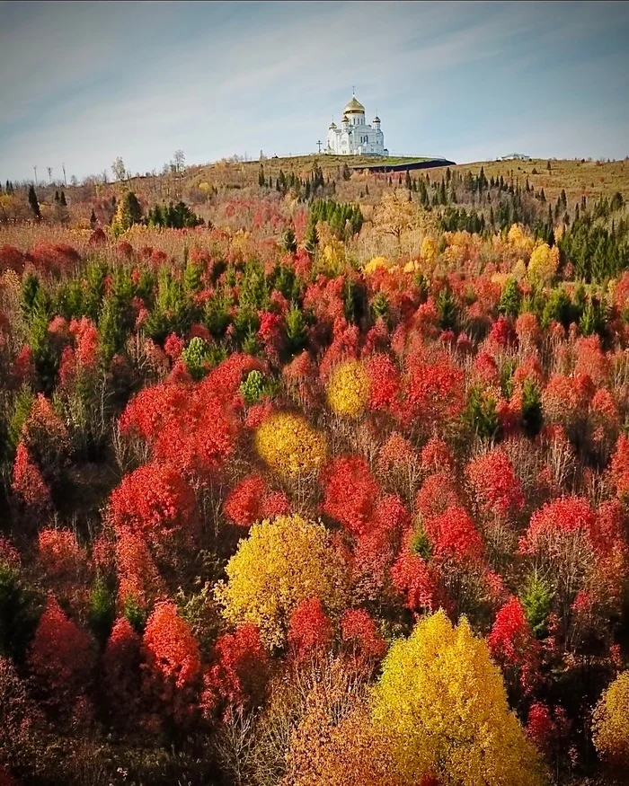 Belogorsky Monastery, Perm Region - Monastery, Perm Territory, The photo, Autumn