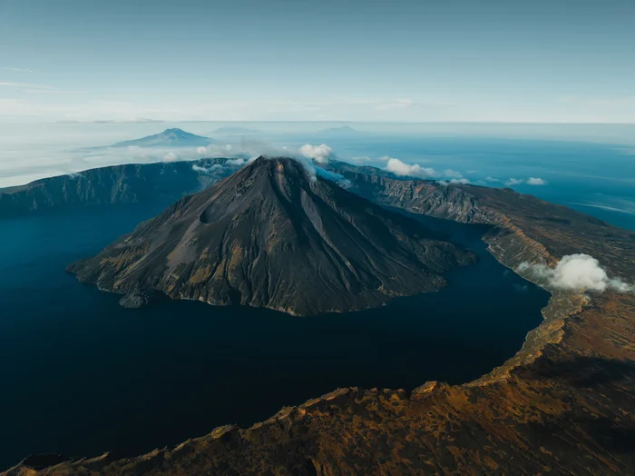 Krenitsyn Volcano, a volcano within a volcano - My, Travels, Kurile Islands, Nature, wildlife, The nature of Russia, Дальний Восток, Volcano