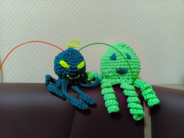 Octopuses - My, Octopus, Crochet, Toys, Needlework without process