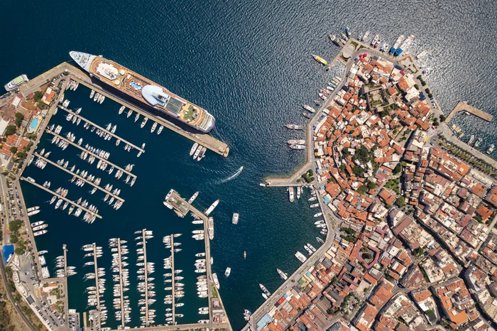 Cruise port and city center of Marmaris, Turkiye - My, Turkey, Marmaris, Travels, Aerial photography, Dji