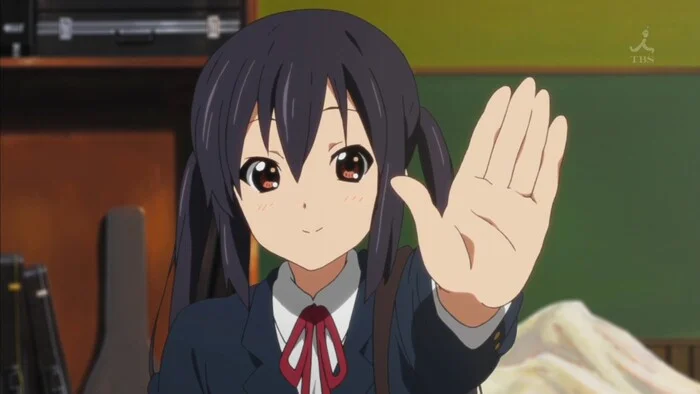 High Five - k-On, Picture with text