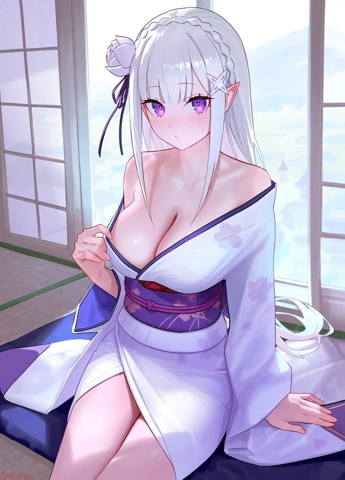 Emilia - Anime art, Anime, Re: Zero Kara, Emilia