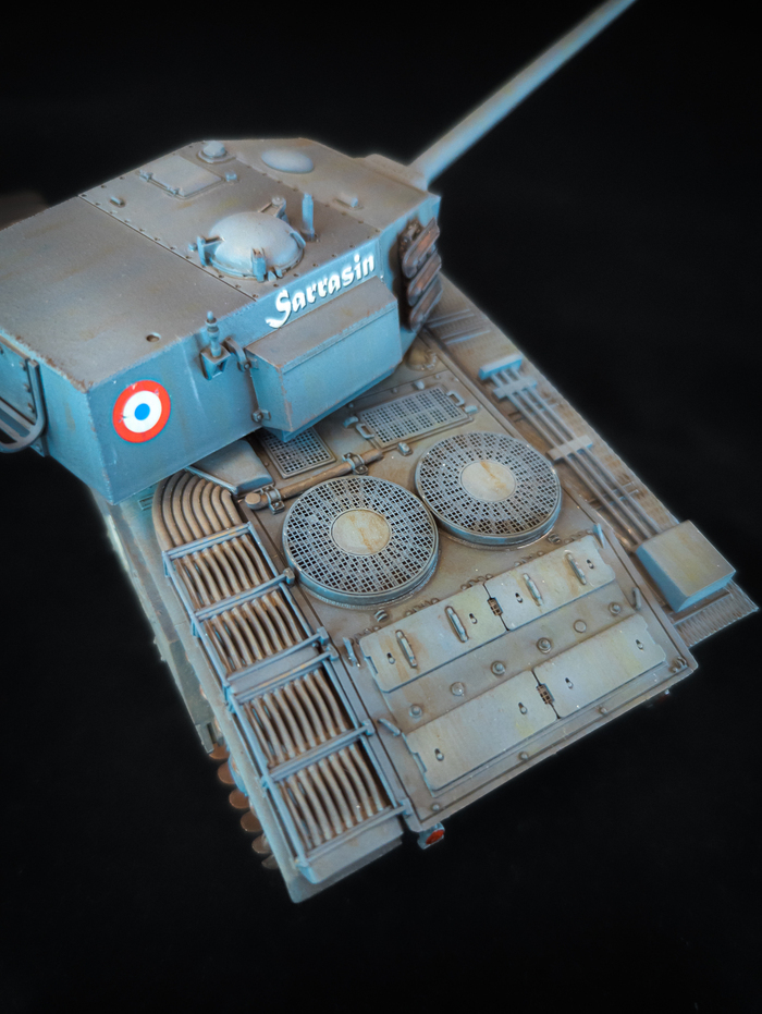 ARL 44. Part 2. Final - My, Modeling, Stand modeling, Scale model, Tanks, Scale 1:35, France, Finished work, Longpost