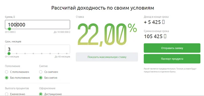 Вклад РСХБ 22% на 3 и 6 месяцев - Моё, Вклад, Банк, Депозит, Сбережения, Накопления, Пассивный доход, Россельхозбанк