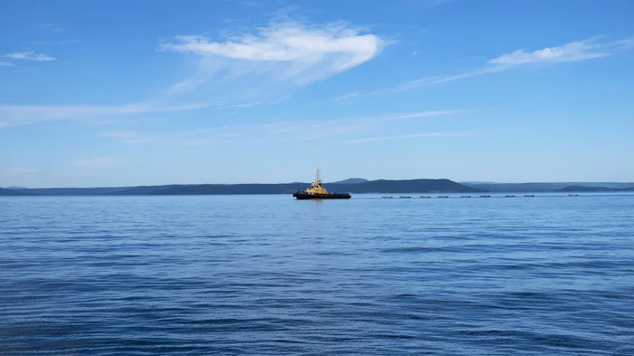 Vladivostok. Amur Bay - My, Vladivostok, Amur Bay, Ship, A boat, Дальний Восток, The photo