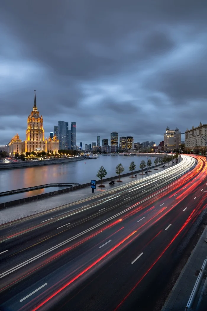 Краснопресненская набережная - Моё, Москва, Фотография, Архитектура, Город, Красота, Вечер