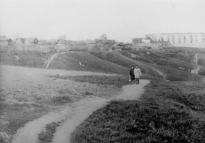 Rural Moscow. What was in place of the sleeping areas? - Moscow, Made in USSR, the USSR, Soviet, Past, Pastvu, Old photo, The photo, beauty, Black and white photo, Dormitory area, Village, Capital, Telegram (link), Longpost